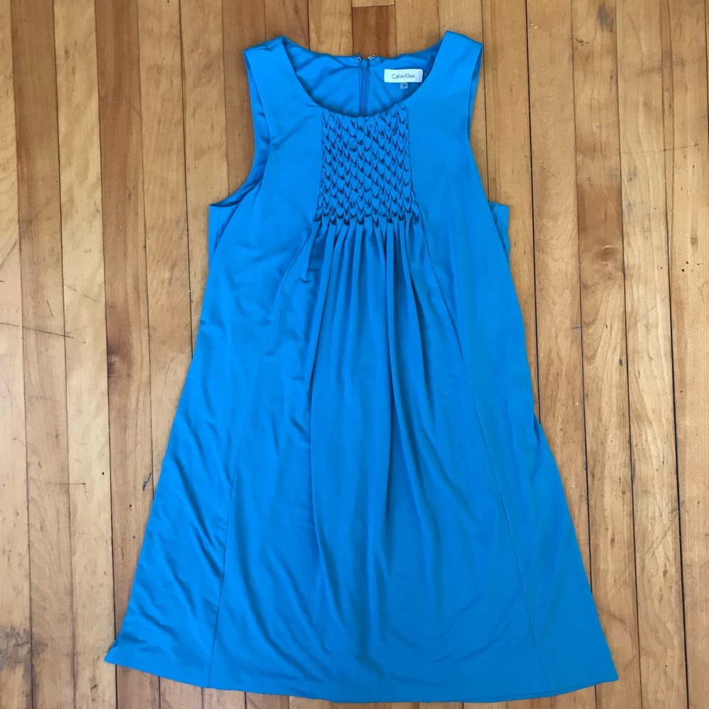 Calvin Klein Sundress Size Small Turquoise/Blue